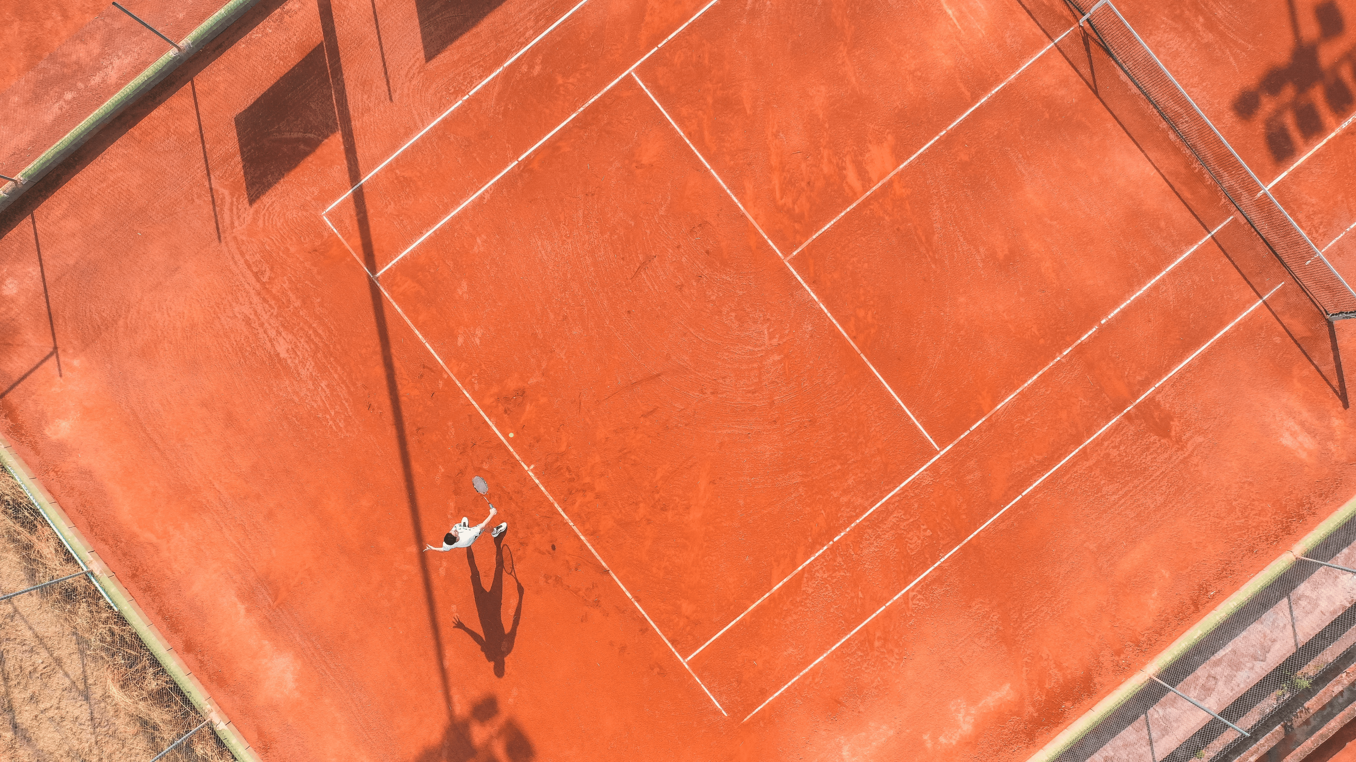 Tennis players in action